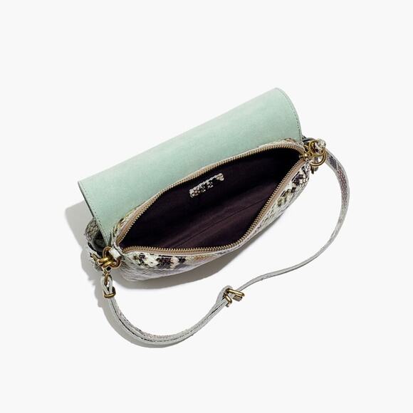 Madewell Flap Convertible Crossbody Snake Leather new with tags purse‎ - Picture 2 of 13
